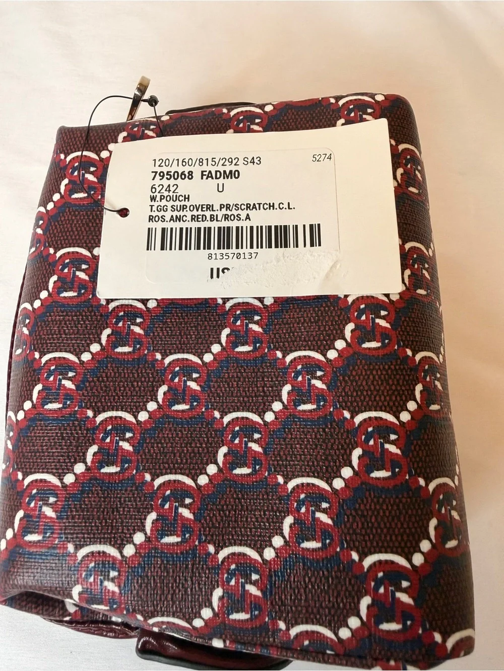Gucci GG Shadow Rosso Ancora Cosmetic Pouch